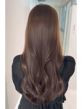 シイム(CYM) 透明感カラー/モカブラウン/レイヤーロング