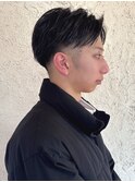 刈り上げ ビジネスヘア ツーブロック 眉毛カット アップバング