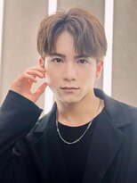 MEN'S HAIR BLEACHi 岐阜柳津店【メンズ ヘア ブリーチ】【4月29日オープン（予定）】&nbsp;【BLEACHi】2Wayショートセンターパート【numberA.×BLEACHi】