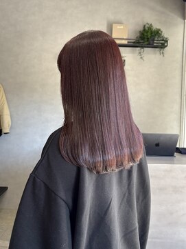 リアン(lien) red brown&レイヤーカット