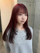 ラニヘアサロン(lani hair salon) ワイレッド×ブラック/暖色カラー/デザインカラー/レイヤー