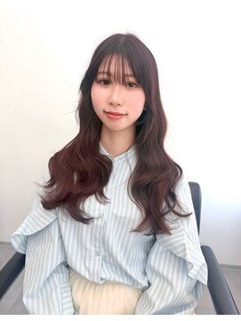 エルガ バイ コバルト(LGA by cobalt) 透明感×血色感◎ピンクブラウン×レイヤーロング