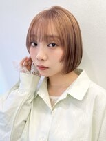 ゲーム 梅田(GAME) ケアブリーチ ダブルカラー 髪質改善 ボブ