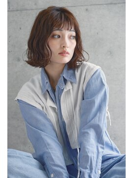 アンド(AND) ボブパーマ オン眉バング くせ毛パーマ 代官山 中目黒