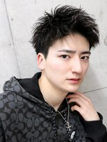 ゴート(GOATO) ラフアップバングショート ツーブロック 刈り上げ