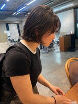 エインアンリー 明治神宮前(AIN.ANLY.)&nbsp;ボブパーマ、ボブパーマゆるめ、ナチュラルパーマ、毛先パーマ