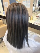 ヘアショップエヌアンドエー 久喜 栗橋店(hairshop N&A)&nbsp;骨格補正ツヤ感ブラウン上品ストレートヘア