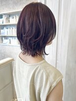 キャアリー(Caary)&nbsp;福山市Caaryカシスブラウン暖色ボルドーカラーレイヤーカット