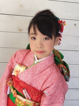 ヒマワリ(HIMAWARI) 七五三 7歳 女の子 着付け ヘアセット メイク