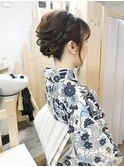 浴衣着付けボブアレンジ【ヘアアレンジ 立川/立川南/八王子】