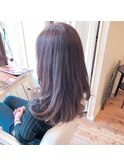 【Aile Hair】ロング★アッシュブルーバイオ★パーマ落とし