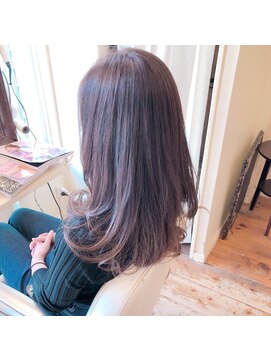 アイル ヘアー(Aile Hair) 【Aile Hair】ロング★アッシュブルーバイオ★パーマ落とし