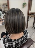 ハイライトグレージュカラー