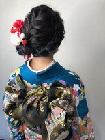 スーパーカット 元町店(SUPER CUT)&nbsp;成人式　ヘアセット　着付け　編み込み　シニヨン
