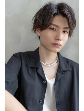 メゾンバイハバナ(maison by HAVANA) メンズビジネスツーブロックアップバング束感ショートマッシュ