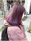 ピンク/内巻き/ロブ/グラデーション/髪質改善/ケアブリーチ