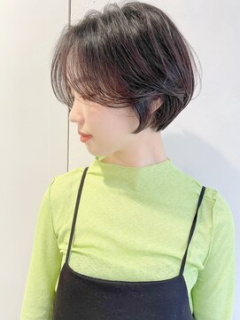 レトン 銀座(leton) ショートボブ/前髪長め/似合わせカット/アースカラー/[銀座]