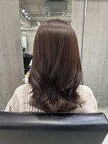 ラック(LUCK)&nbsp;レイヤーぱっつん前髪ステップボーンカットシルキー船橋/韓国