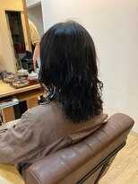 グランバイ アトリエドングリ(Grand × AtlierDonguri)&nbsp;お客様髪質改善データ1310（パーマ後のフォルム調整）