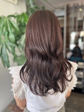 サラジュ 西宮北口店(SARAJU) ロングウェーブ/チョコレートブラウン