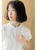 グレーベージュ小顔ワンカールAラインボブ311x戸田公園20代30代