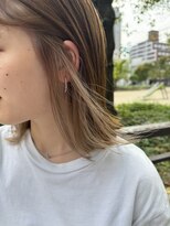 サル(saru)&nbsp;#切りっぱなしボブ × #インナーカラー