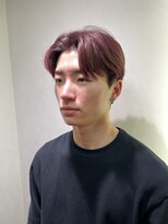 トータルビューティーバルフィット(BALFIT)&nbsp;韓国風センターパート×ワインレッドカラー