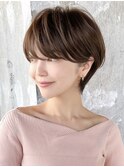 ショートヘア/分け目なし/イメチェン/30代40代50代/表参道