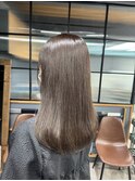 シンプルなのに洗練された透明感カラー／髪質改善トリートメント