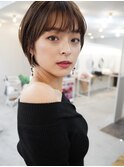 小顔フェザーショート☆前髪あり☆似合わせカット20代～50代