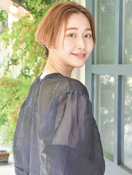 ロアーヘアー フォルド 小倉店(RAWR hair FOLD) 【RAWR】ショート_ニュアンスパーマ_センターパート