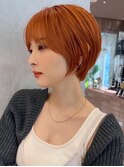 ミニウルフレイヤーカット顔周り前髪韓国ショートボブ/横浜