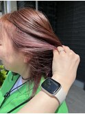 インナーピンク×艶ボブ
