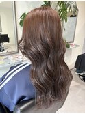 ブリーチなし暖色ベージュ