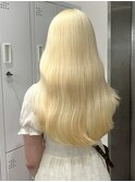 15060ホワイトアッシュ抜きっぱなしブリーチホワイトブロンド