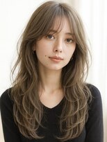 ノラキチジョウジ(NORA KICHIJOJI)&nbsp;透明感×柔らかブラウンカラーの抜け感くびれレイヤーカット