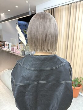 ロンドシエル 横浜(Lond ciel) ボブ/ハイトーン/ミルクティーベージュ/横浜