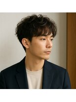 スープレックス ヘアーデザイン(SOUPREX HAIR DESIGN) 大人メンズツーブロックマッシュショート ニュアンスパーマ