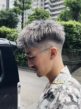 ザゴールド 宮崎(THE GOLD) スパイキーショート【宮崎/メンズ/メンズカット/ブリーチ/眉毛】