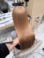 エン 栄店(enne)&nbsp;ピンクベージュ/アンブレラカラー/イメチェン/前髪/ハッシュボブ