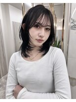 エトワール(ETOILE)&nbsp;レイヤーカット/ハッシュカット/韓国風レイヤー/暗髪カラー