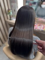 ラディシュ さがみ野(RADISH) 透明感髪質改善カラー小顔艶感ミディピンクベージュ