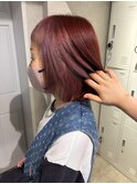 【立川cres小山】デザインカラーピンク　ワインレッド