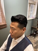 オールマンバーバーショップ 流山おおたかの森(Allman Barbershop)&nbsp;波巻きツイストスパイラル/センターパート/流山おおたかの森