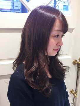 ロンド ブランシュ 錦糸町北口(Lond blanche) 大人可愛いローズブラウン☆ウェーブロング【担当シバタ】