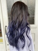 ローグヘアー 亀有店(Rogue HAIR) ネイビーパープルアッシュグラデーション