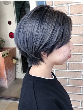 サロンドミルク 溝の口店(salon de MiLK) ブルーグレーショート