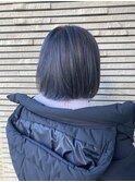 暗髪★バイオレットアッシュ　カラー