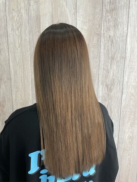 シエル 立川店(CIEL) 定番人気☆スモーキーベージュ×ロング【CIEL×maki】