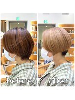 ロンド レグリーズ 立川(Lond leglise)&nbsp;【山方　直也】ハイトーン×刈り上げショート×丸みショート